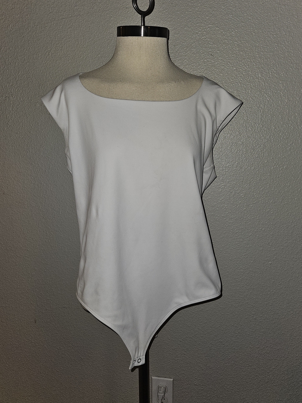 Express White Scoop Neck Bodysuit